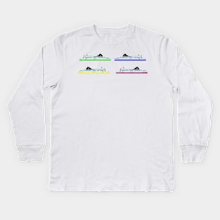 Ferry Print Kids Long Sleeve T-Shirt